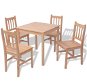 Five-Piece Pine Wood Dining Set 242958 - Dining Set