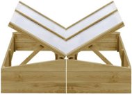 SHUMEE Parenisko, drevo, 100 × 50 × 35 cm – 2 ks v balení - Parenisko