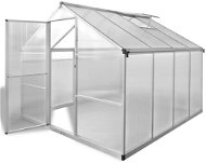 Spevnený hliníkový skleník so základným rámom 242 × 250 × 195 cm 6,05 m2 - Skleník