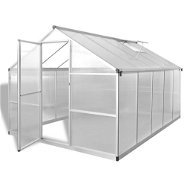 Spevnený hliníkový skleník so základným rámom 250 × 302 × 195 cm 7,55 m2 - Skleník