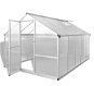 Spevnený hliníkový skleník so základným rámom 250 × 302 × 195 cm 7,55 m2 - Skleník