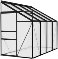 Skleník antracitový hliníkový 128 × 248 × 192 cm 3,17 m2 - Skleník