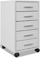 SHUMEE with wheels, 5 drawers, white - Drawer Chest