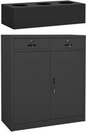 SHUMEE anthracite 90 × 40 × 125 cm - Office Drawer