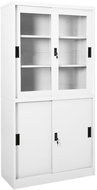 SHUMEE with sliding door white 90 × 40 × 180 cm - Office Drawer