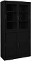 Office Drawer SHUMEE with sliding door black 90 × 40 × 180 cm - Kancelářská skříň