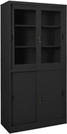 SHUMEE with sliding door anthracite 90 × 40 × 180 cm - Office Drawer