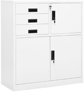 SHUMEE white 90 × 40 × 102 cm - Office Drawer