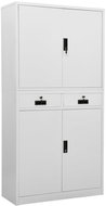 SHUMEE light grey 90 × 40 × 180 cm - Office Drawer