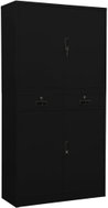 SHUMEE black 90 × 40 × 180 cm - Office Drawer
