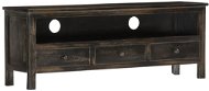 SHUMEE čierny 120 × 30 × 45 cm masívne mangovníkové drevo - TV stolík