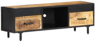 SHUMEE 120 × 30 × 40 cm hrubé mangovníkové dřevo - TV stolek