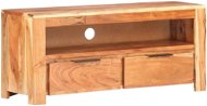 SHUMEE 90 × 30 × 40 cm masívne akáciové drevo - TV stolík