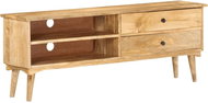 SHUMEE 140 × 30 × 50 cm masivní mangovníkové dřevo - TV stolek