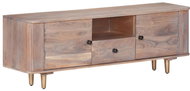 SHUMEE 118 × 30 × 40 cm masivní akáciové dřevo - TV stolek