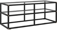 SHUMEE čierny s tvrdeným sklom 100 × 40 × 40 cm - TV stolík