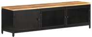 SHUMEE 130 × 30 × 37 cm masivní hrubé mangovníkové dřevo - TV stolek