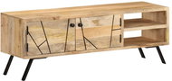 SHUMEE 110 × 30 × 40 cm masivní mangovníkové dřevo  - TV stolek