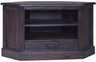 SHUMEE světle černý 80 × 40 × 49 cm masivní mahagon - TV stolek