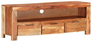 SHUMEE 110 × 30 × 40 cm masivní akáciové dřevo - TV stolek