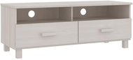 SHUMEE bílý 106 × 40 × 40 cm masivní borové dřevo - TV stolek