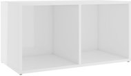SHUMEE bílý s vysokým leskem 72 × 35 × 36,5 cm  - TV stolek
