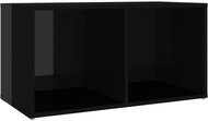 SHUMEE černý s vysokým leskem 72 × 35 × 36,5 cm  - TV stolek