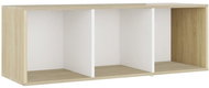 SHUMEE bílý a dub sonoma 107 × 35 × 37 cm  - TV stolek