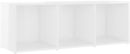 SHUMEE bílý s vysokým leskem 107 × 35 × 37 cm  - TV stolek