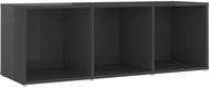 SHUMEE šedý s vysokým leskem 107 × 35 × 37 cm  - TV stolek