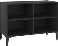 SHUMEE s kovovými nohami černý 69,5 × 30 × 50 cm - TV stolek