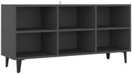 SHUMEE s kovovými nohami šedý 103,5 × 30 × 50 cm - TV stolek