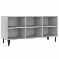 SHUMEE s kovovými nohami betonově šedý 103,5 × 30 × 50 cm - TV stolek