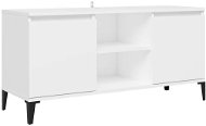 SHUMEE s kovovými nohami bílý 103,5 × 35 × 50 cm - TV stolek