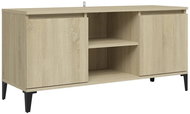SHUMEE s kovovými nohami dub sonoma 103,5 × 35 × 50 cm  - TV stolek