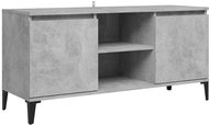 SHUMEE s kovovými nohami betonově šedý 103,5 × 35 × 50 cm - TV stolek