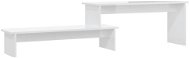 SHUMEE bílý s vysokým leskem 180 × 30 × 43 cm  - TV stolek