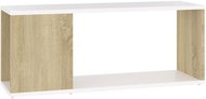 SHUMEE bílý a dub sonoma 80 × 24 × 32 cm  - TV stolek