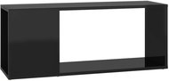 SHUMEE černý s vysokým leskem 80 × 24 × 32 cm  - TV stolek