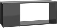 SHUMEE šedý s vysokým leskem 80 × 24 × 32 cm  - TV stolek
