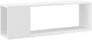 SHUMEE biely s vysokým leskom 100 × 24 × 32 cm - TV stolík