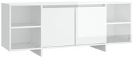 SHUMEE bílý s vysokým leskem 130 × 35 × 50 cm  - TV stolek