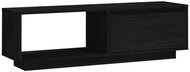 SHUMEE černý 110 × 30 × 33,5 cm masivní borové dřevo  - TV stolek