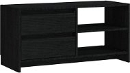 SHUMEE čierny 80 × 31 × 39 cm masívne borovicové drevo - TV stolík
