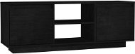 SHUMEE černý 110 × 30 × 40 cm masivní borové dřevo  - TV stolek