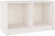 SHUMEE bílý 70 × 33 × 42 cm masivní borové dřevo  - TV stolek