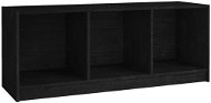SHUMEE čierny 104 × 33 × 41 cm masívne borovicové drevo - TV stolík