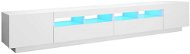 SHUMEE s osvetlením LED biely 260 × 35 × 40 cm - TV stolík