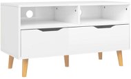 SHUMEE bílý s vysokým leskem 90 × 40 × 48,5 cm  - TV stolek