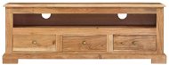 SHUMEE masívne akáciové drevo 110 × 30 × 40 cm hnedý - TV stolík